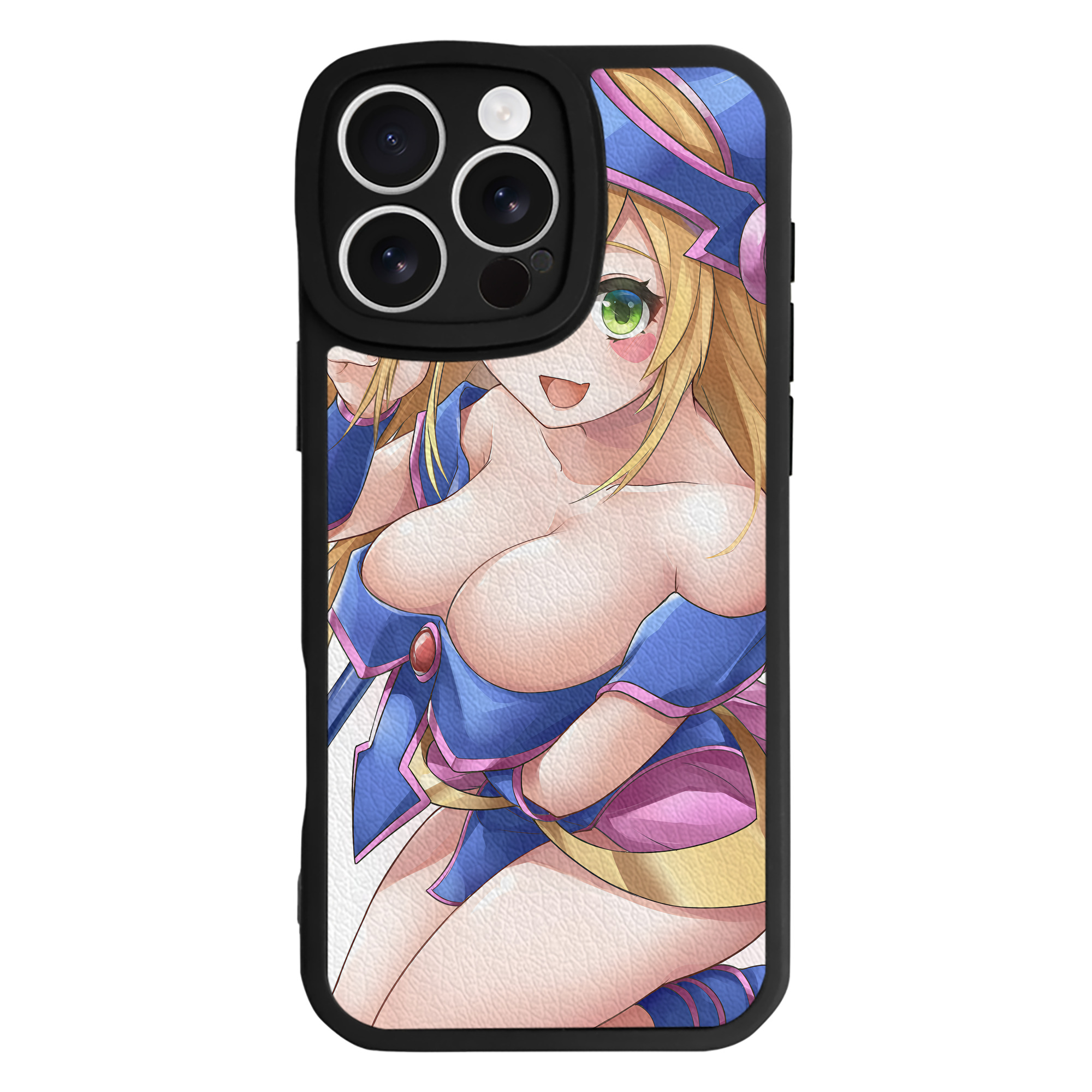 （画像用） 遊☆戯☆王 Yu-Gi-Oh! 【iPhone 16シリーズ対応】シリコンスマホケース（レザー調） 材質：シリコン